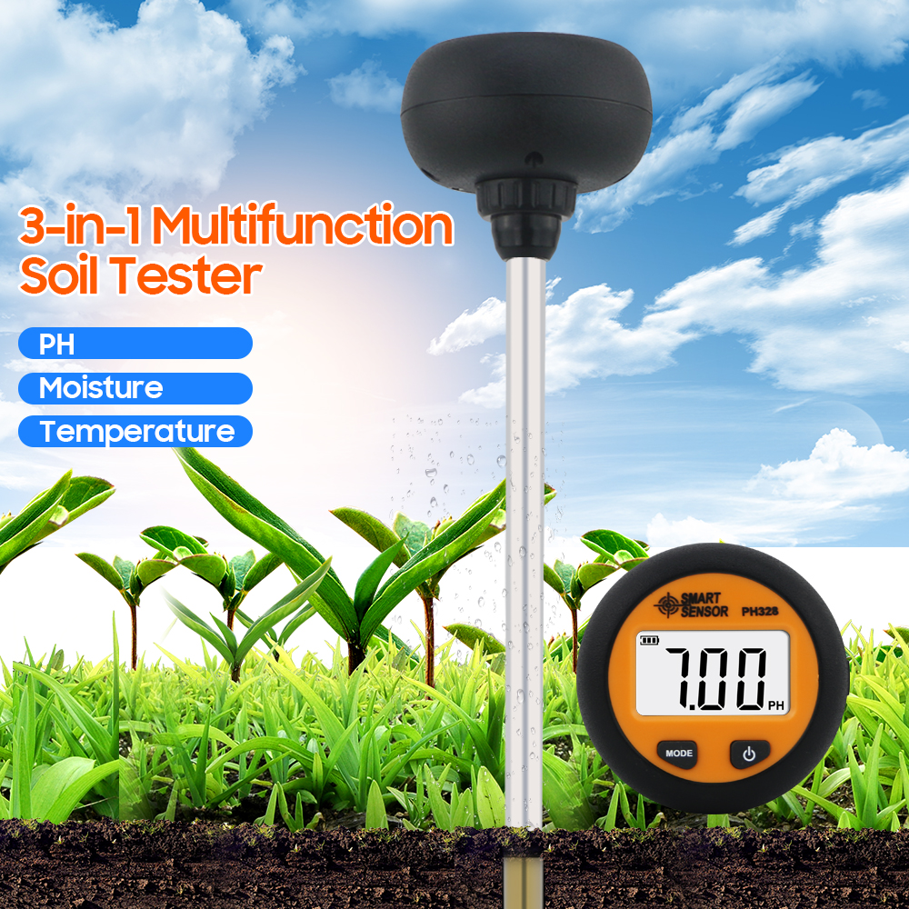 SMART SENSOR PH328 Digital Backlight Soil Teste..